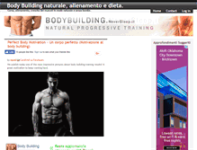 Tablet Screenshot of bodybuilding.neversleep.it